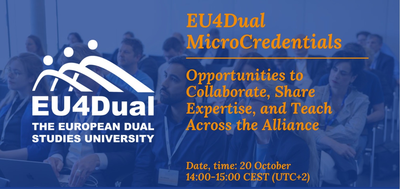 Featured image promoting TRN event EU4Dual micro-credentials on 20 October 2026.