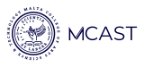 MCAST Logo Transparent Primary-Blue